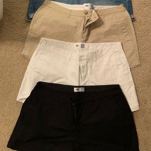 Lot of 4 pairs of old navy shorts size 14